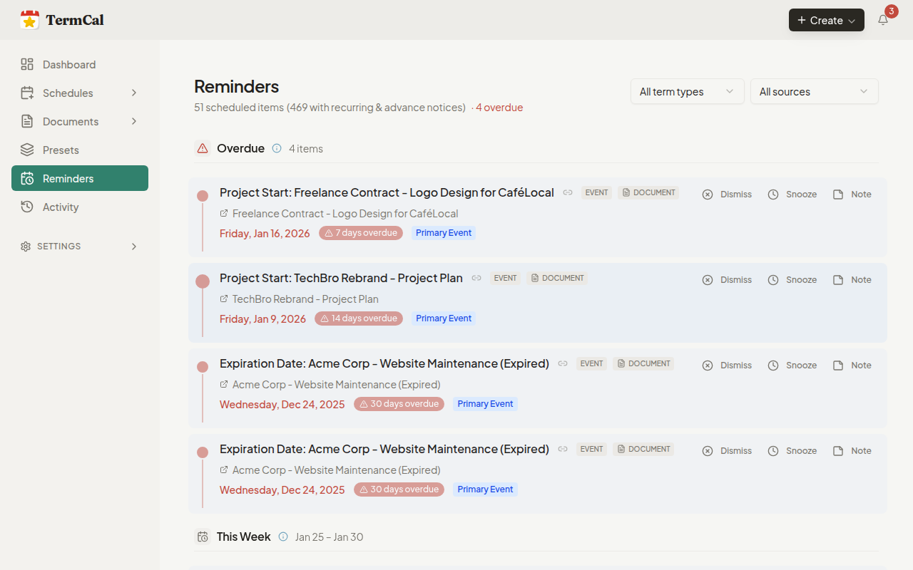 The Calendar as Source of Truth