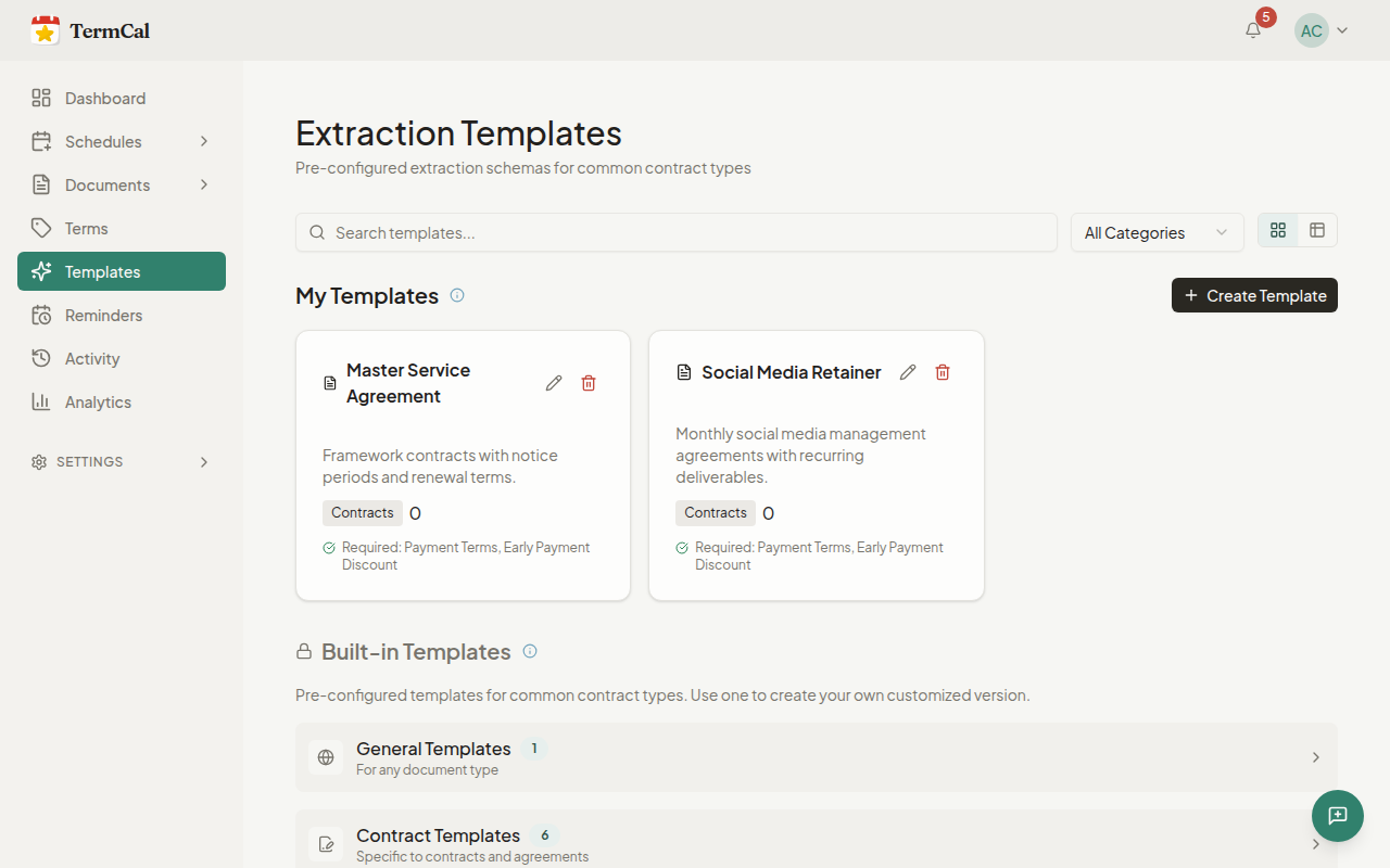 Term Presets: Start Extracting Immediately